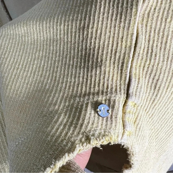 Pilcro Surplice Tunic Hoodie Yellow Size Small - Picture 7 of 8